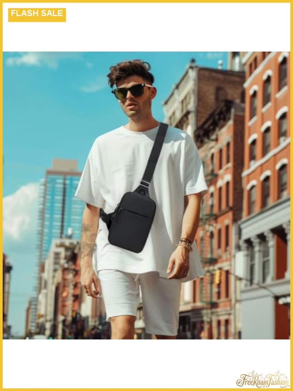 Waterproof Sling Bag Crossbody Fanny Pack Adjustable Strap for Workout Hiking